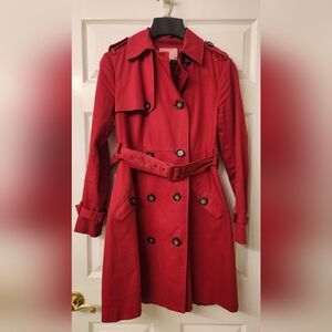 Sinclair 10 Red Trench Coat